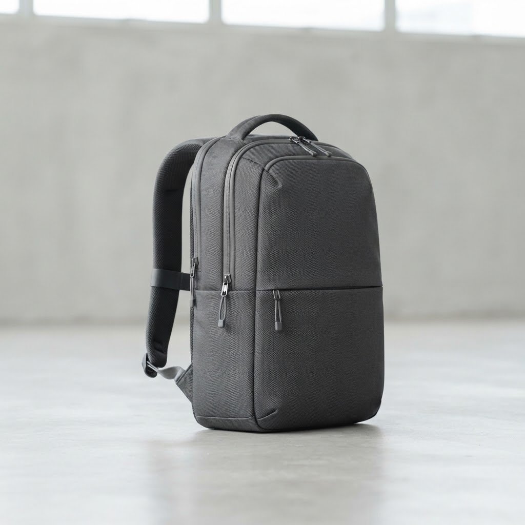 Laptop backpack product shot